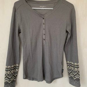dark grey thermal shirt